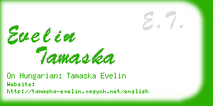 evelin tamaska business card